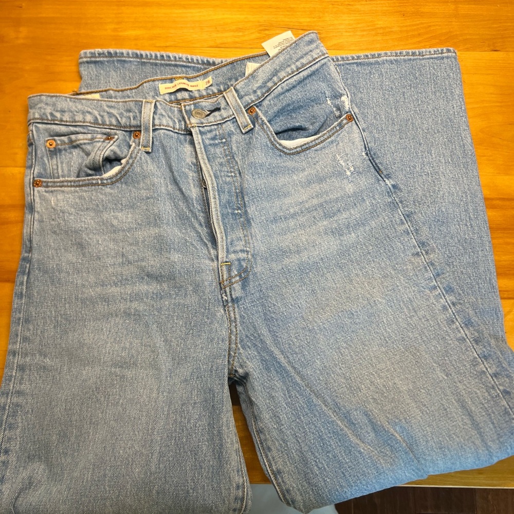 Levi's Light Blue Straight Leg Jeans